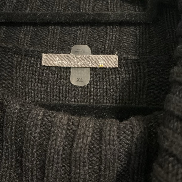 Smartwool XL cowl next sweater, charcoal - Picture 3 of 4